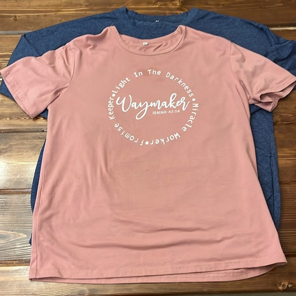 Women’s Christian XL shirts. One short sleeve and one long. You get both. - Picture 3 of 7